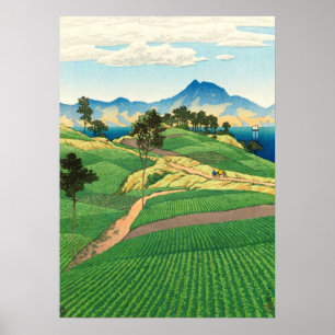 Onsen Range Gezien vanuit Amakusa Kawase Hasui 192 Poster