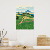 Onsen Range Seen van Amakusa Kawase Hasui 1922 Poster (Keuken)