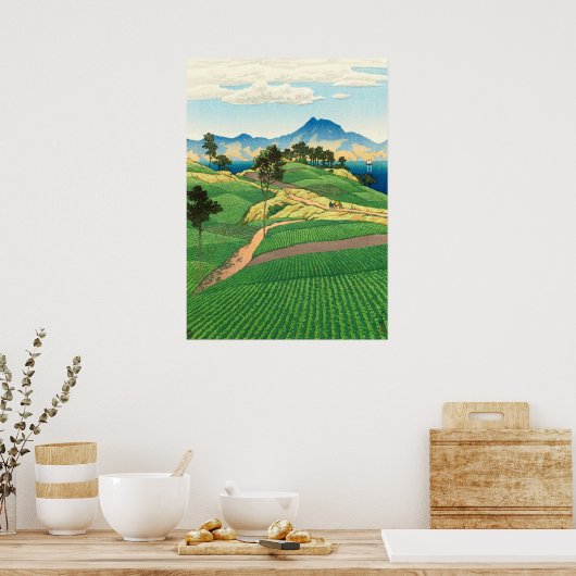 Onsen Range Seen van Amakusa Kawase Hasui 1922 Poster (Keuken)