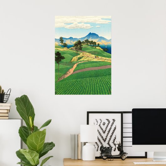 Onsen Range Seen van Amakusa Kawase Hasui 1922 Poster (Thuiskantoor)