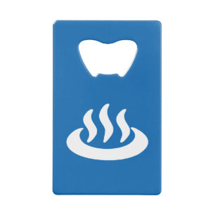 Onsen ♨ Warmwaterbron 温泉 Japans Bord Creditkaart Flessenopener