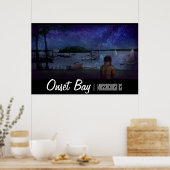 Onset bay Night Poster - 36 x 24 inch (Keuken)