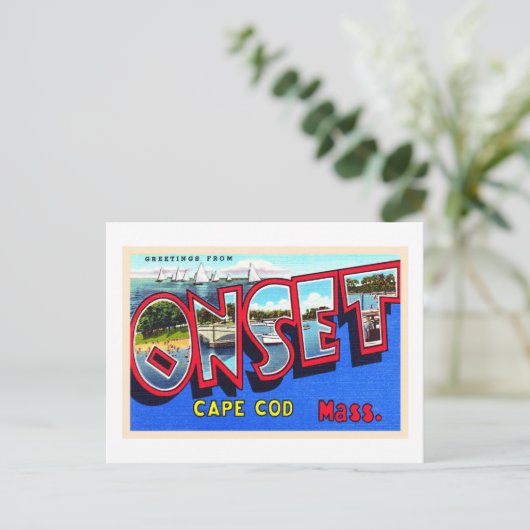Onset Cape Cod Massachusetts MA Briefkaart (Staand voorkant)