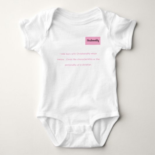 Onsie met Christianality gedefinieerd Romper (Voorkant)