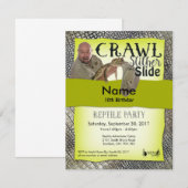 Onsite uitnodigingen van reptielende partijen (Voorkant / Achterkant)