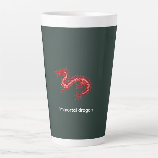 Onsterfelijke Draak Latte Mok (Voorkant)