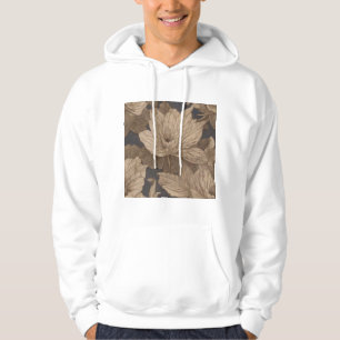 Onsterfelijke indigo bloemen naast het pad naar on hoodie