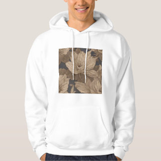 Onsterfelijke indigo bloemen naast het pad naar on hoodie