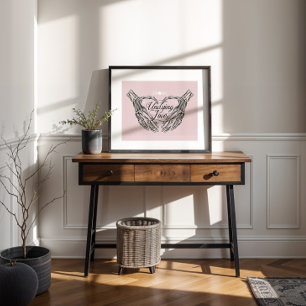 Onsterfelijke Liefde Gotische Gothic Skelet Handen Poster