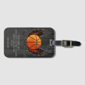 Onstopbaar (Basketball) Bagagelabel (Voorkant (horizontaal))