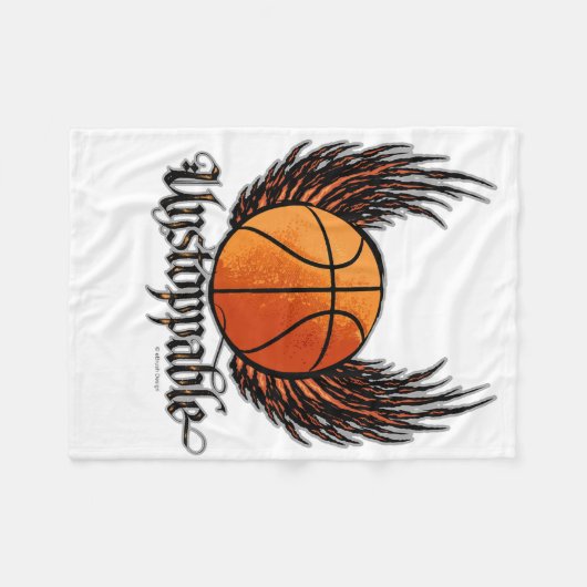 Onstopbaar (Basketball) Fleece Deken (Voorkant (Horizontaal))
