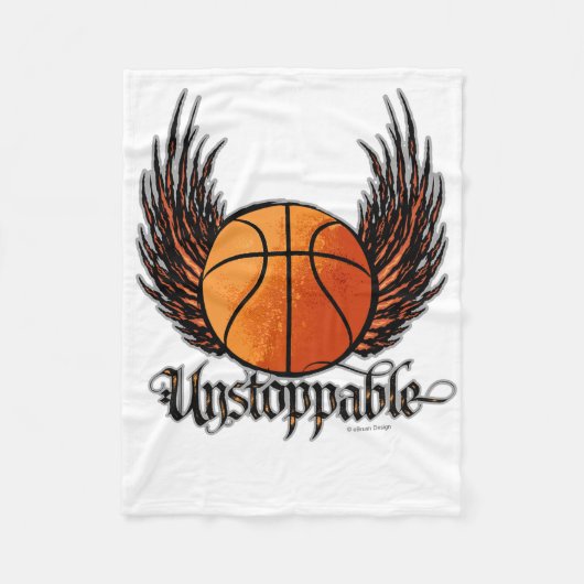 Onstopbaar (Basketball) Fleece Deken (Voorkant)
