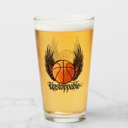 Onstopbaar (Basketball) Glas (Voorkant gevuld)
