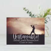 Onstopbaar Modern Afstudeerder Foto Klassiek Afstu Kaart (Staand voorkant)