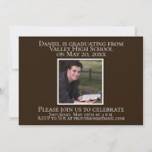 Onstopbaar Modern Afstudeerder Foto Klassiek Afstu Kaart (Achterkant)