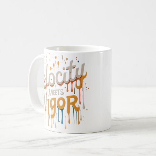 Onstopbare kracht koffiemok (Voorkant links)