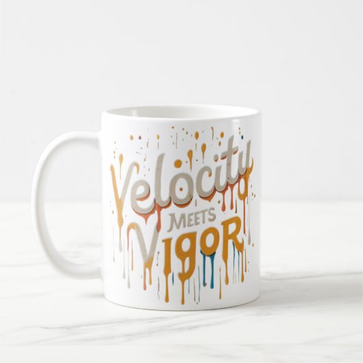 Onstopbare kracht koffiemok (Links)