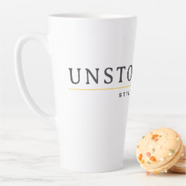 ONSTOPBARE Minimalistische Motivatie Quote T-Shirt Latte Mok
