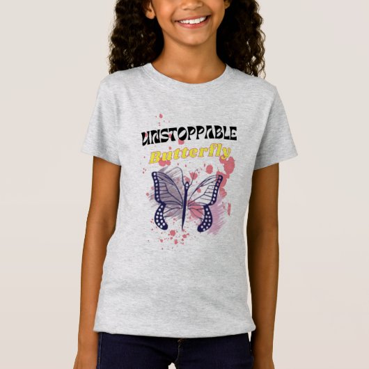 Onstopbare vlinder t-shirt (Voorkant)