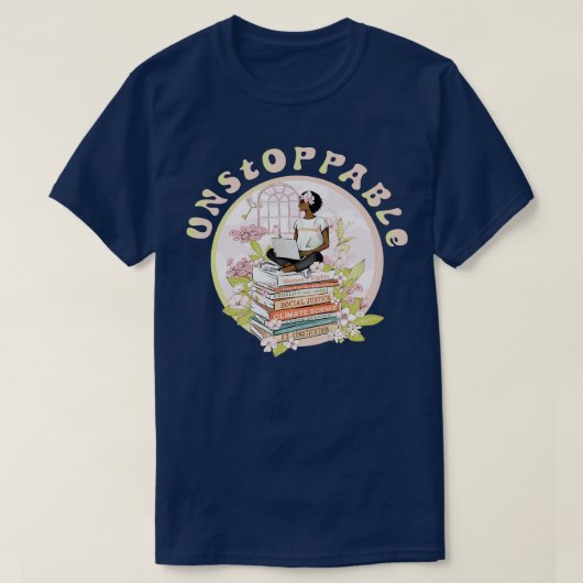 Onstopbare vrouw t-shirt (Design voorkant)
