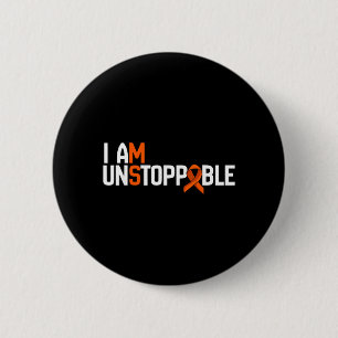 Onstoppable Multiple Sclerose Ms Bewustzijn Mannen Ronde Button 5,7 Cm