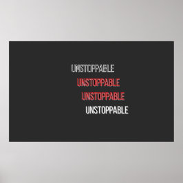 OnstoppbaarOnstoppbaarProfielkaart Poster