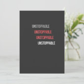 Onstoppbare Flat Bedankkaart (Staand voorkant)