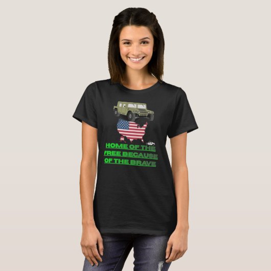 Onstoppbare veteranen t-shirt (Voorkant volledig)