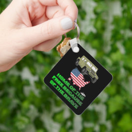 Onstoppbare veteranen zwart sleutelhanger