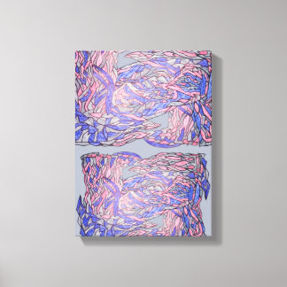 Onstructurerende Genade Abstracte Bewegingskunst Canvas Afdruk