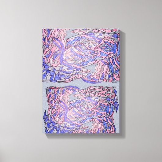 Onstructurerende Genade Abstracte Bewegingskunst Canvas Afdruk (Voorkant)