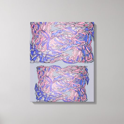 Onstructurerende Genade Abstracte Bewegingskunst Canvas Afdruk (Voorkant)