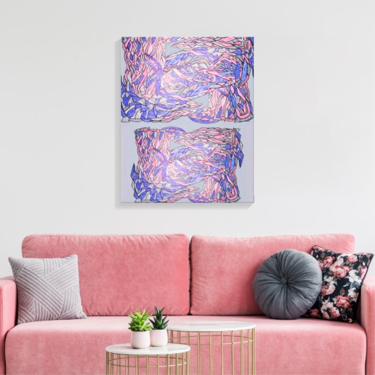 Onstructurerende Genade Abstracte Bewegingskunst Canvas Afdruk (Insitu (Woonkamer))
