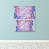 Onstructurerende Genade Abstracte Bewegingskunst Canvas Afdruk (Insitu (Houten vloer))