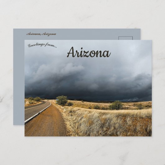 Onstuimig weer in Arivaca Briefkaart (Voorkant / Achterkant)