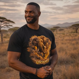 Onstuimige Olifant | Afrikaanse Wilde Sterkte Tri-Blend Shirt