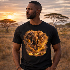 Onstuimige Olifant | Afrikaanse Wilde Sterkte Tri-Blend Shirt