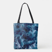 Onstuimige Zee Kolking Tote Bag (Achterkant)