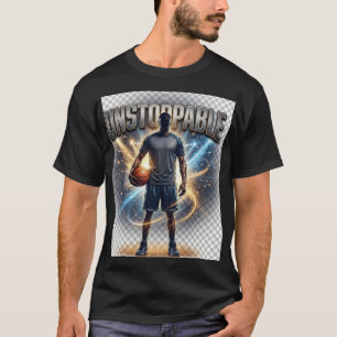 Onstuitbaar Basketbal T-Shirt, Motiverend Speler T-shirt