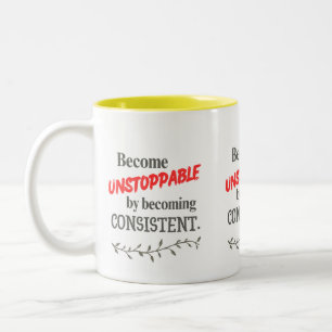 Onstuitbaar Worden Door Consistent Te Zijn Tweekleurige Koffiemok