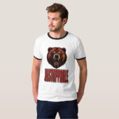 Onstuitbare Brullende Grizzlybeer T-shirt (Voorkant volledig)