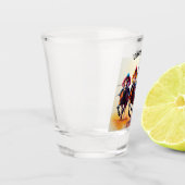 Onstuitbare donderende paarden shot glas (Links)