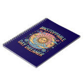 Onstuitbare dromer Zon Maan Retro Design Notitieboek (Linkerzijde)