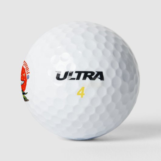 Onstuitbare Ghost en Turtle Adventure Design Golfballen (Logo)