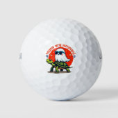 Onstuitbare Ghost en Turtle Adventure Design Golfballen (Voorkant)