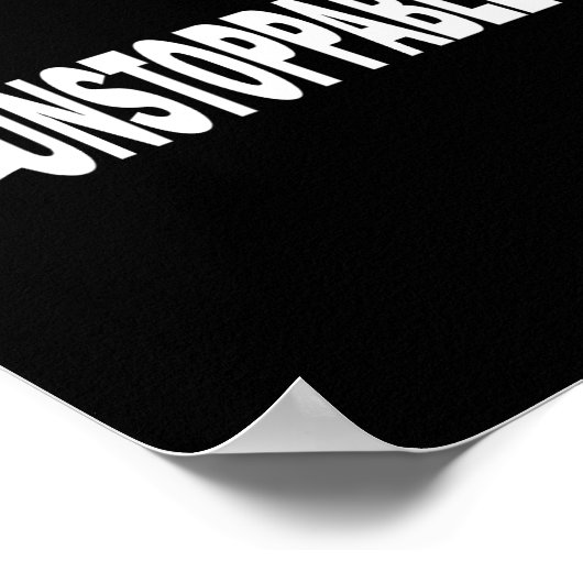 Onstuitbare Gym Workout Voor Mannen Vrouwen Jeugd Poster (Hoek)