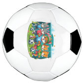 Onstuitbare harige vrienden voetbal (Gedraaid)