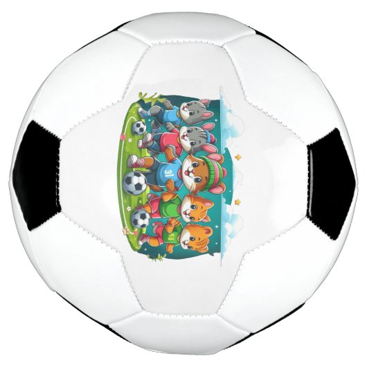 Onstuitbare harige vrienden voetbal (Gedraaid)