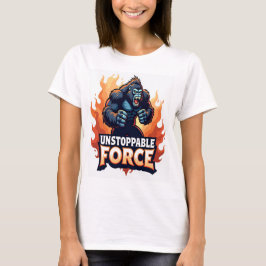 Onstuitbare kracht: stoutmoedig en krachtig t-shirt