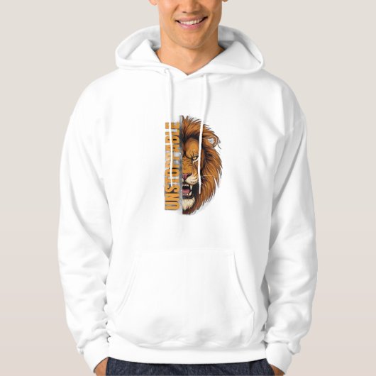 Onstuitbare Leeuw – Onbevreesde Koning van de Jung Hoodie (Voorkant)